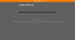 Desktop Screenshot of gruppe-odious.de